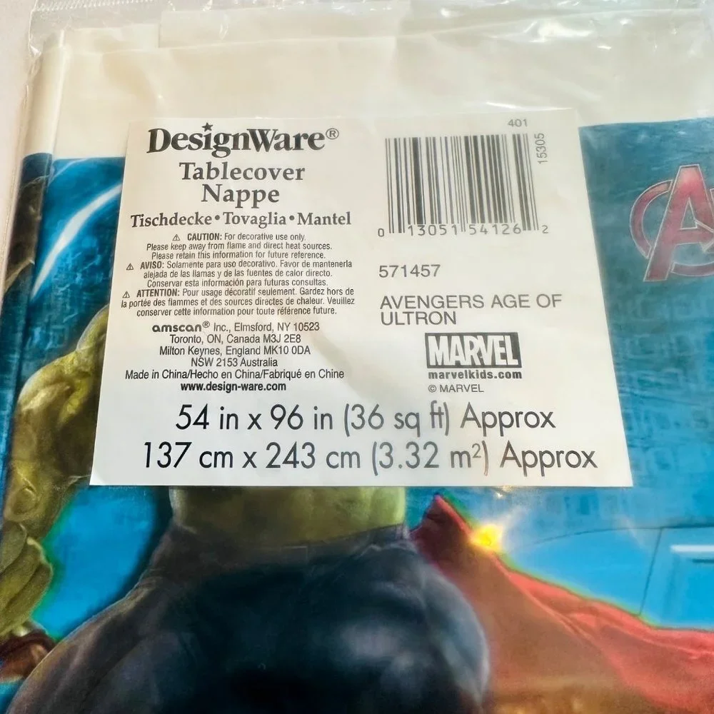 DesignWare Marvel Avengers Age of Ultron Tablecover Tablecloth 54